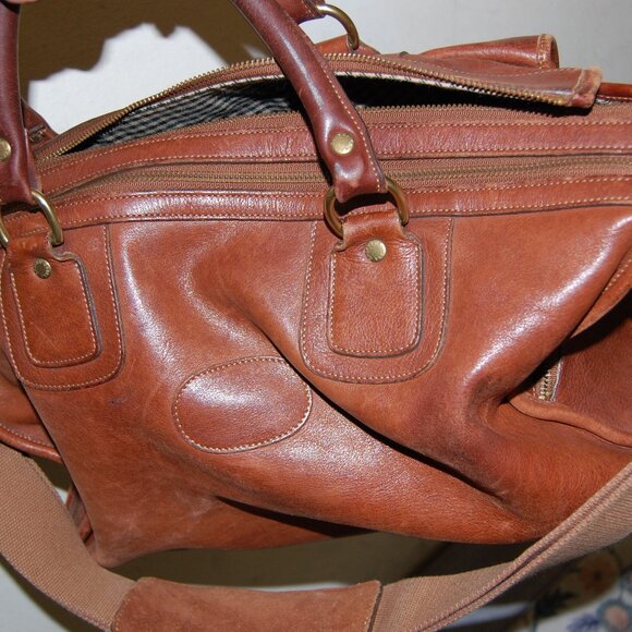 lot of 2 Ghurka No. 192 & NO .18 Ghurka Duffle Bag Leather and Canvas Vintage - Picture 11 of 15